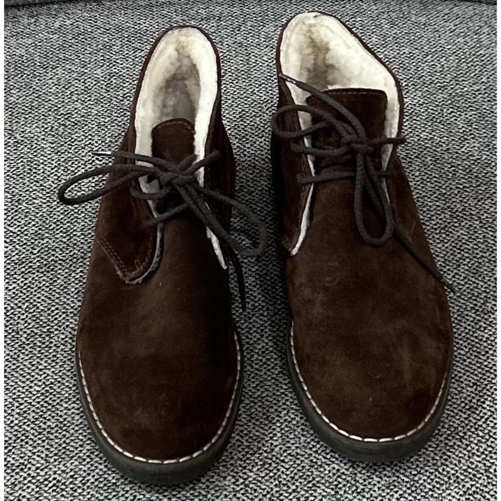 HUNTER Kensington Water-Resistant Suede Ankle Boots w/ Shearling EU 37/U.S. 6.5